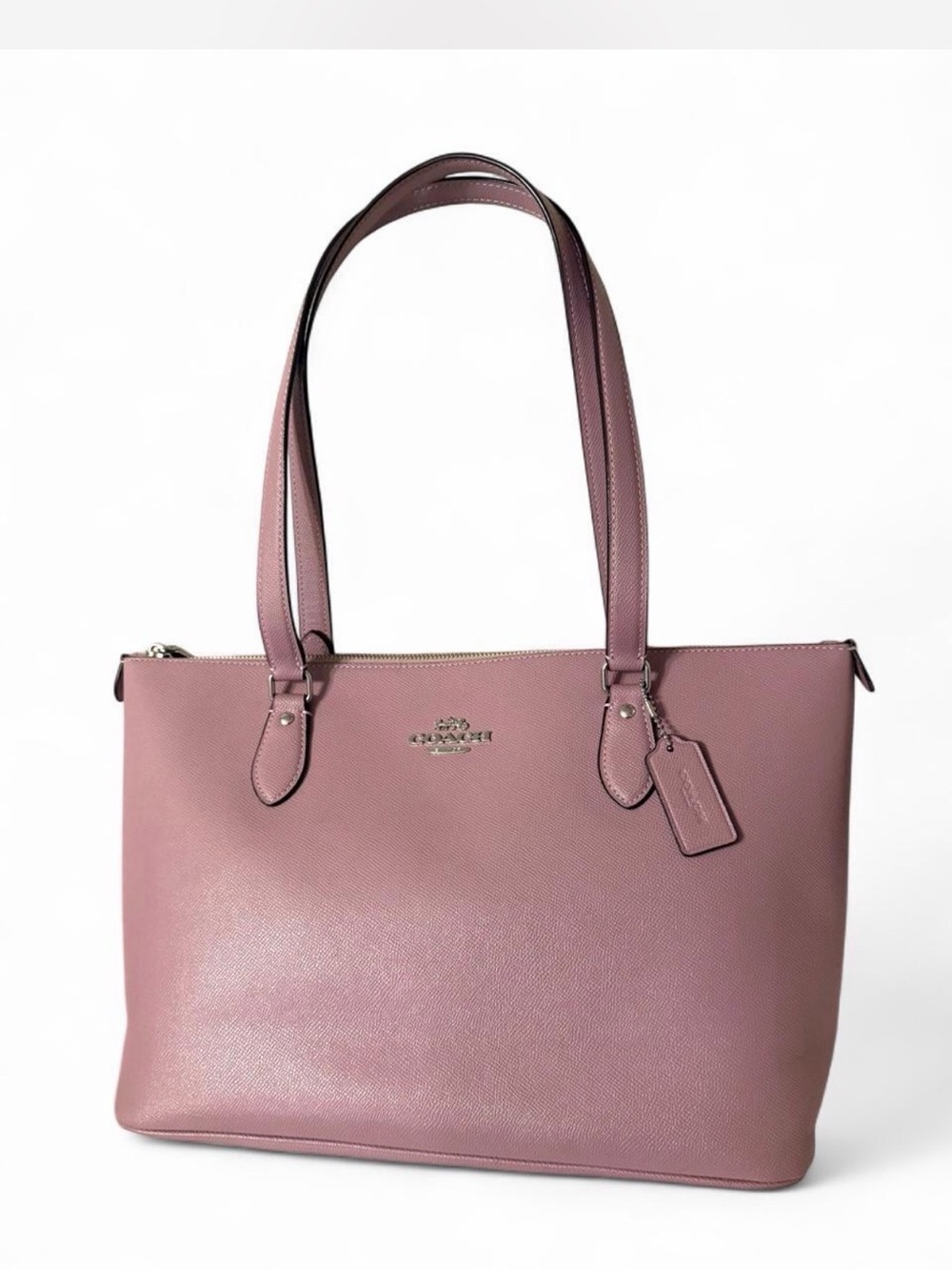 Coach Gallery Tote in Lilac Crossgrain Leather